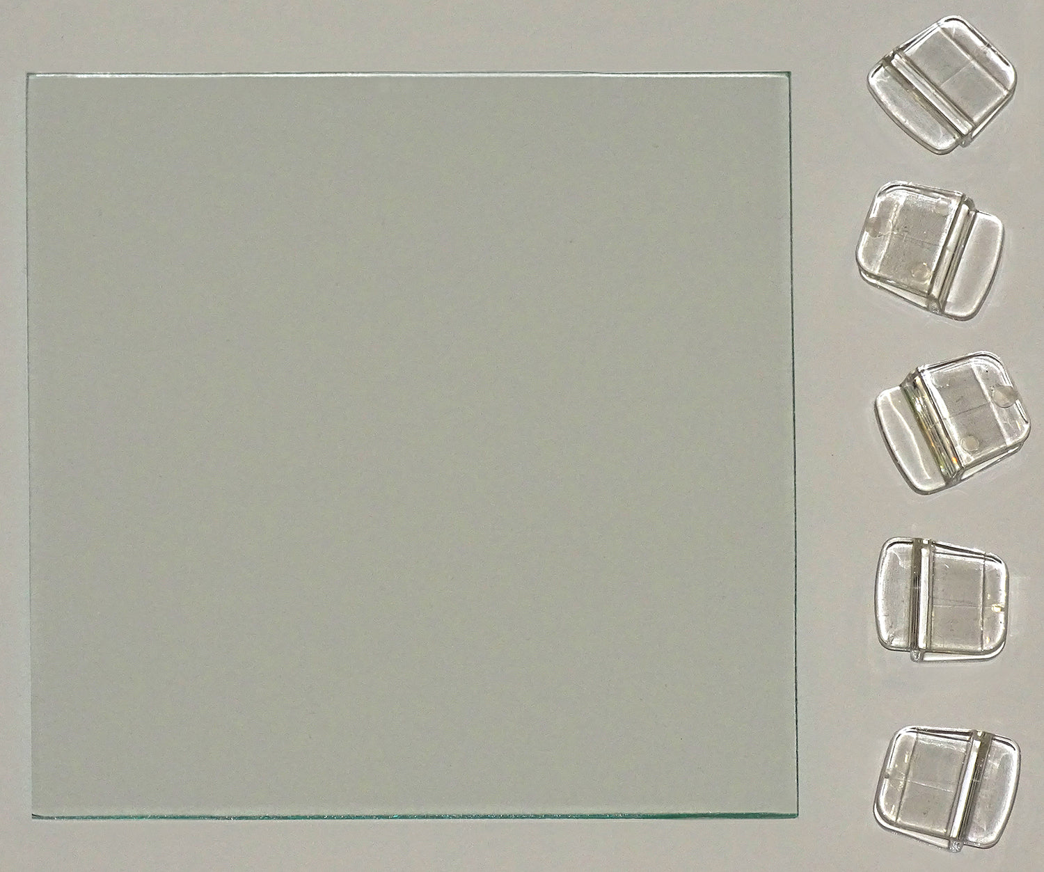 Edgelit 1G and Frameless size 1 glass tops w/ clips
