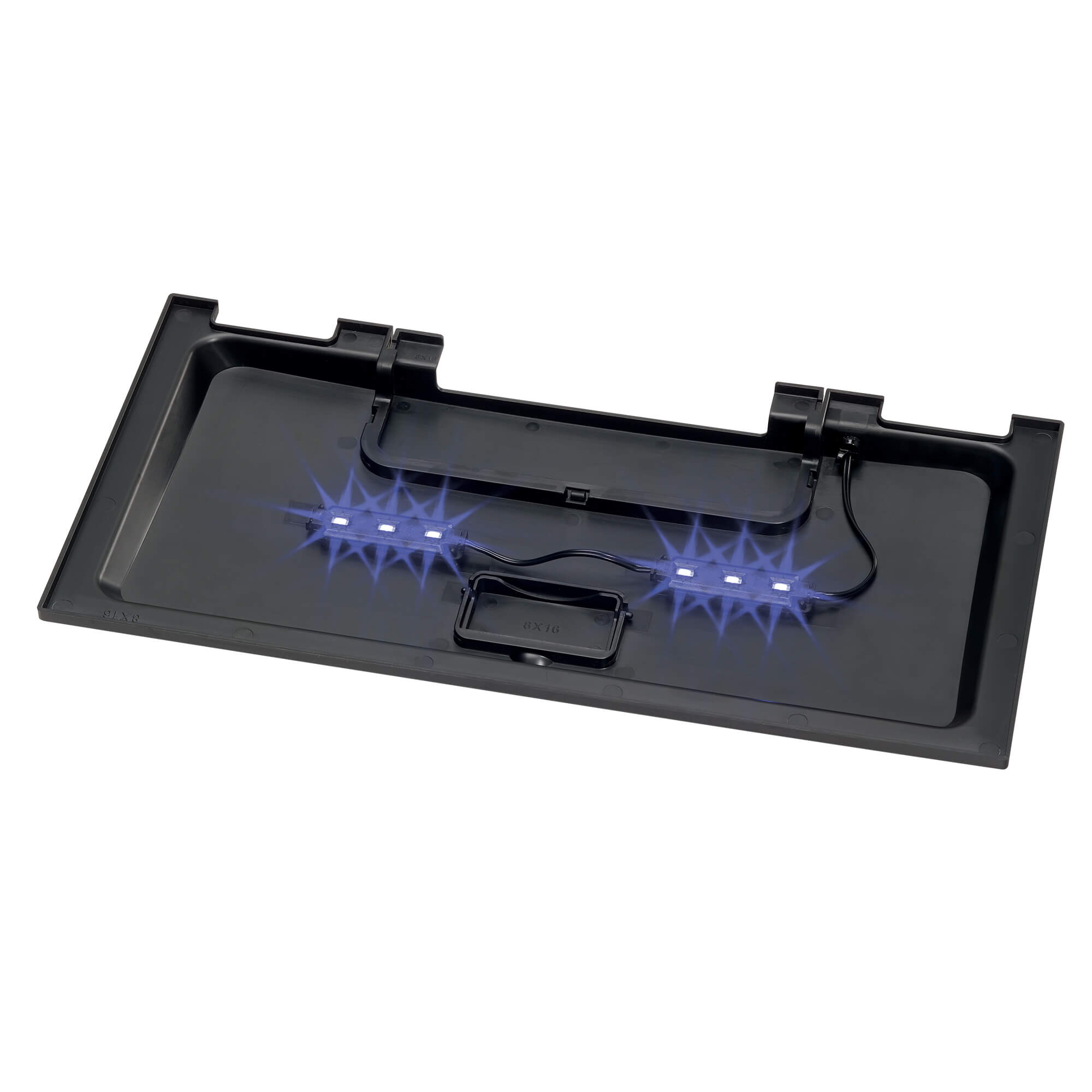 Aqueon NeoGlow 5.5G LED Hood and Power Adapter-LEDs are blue in color